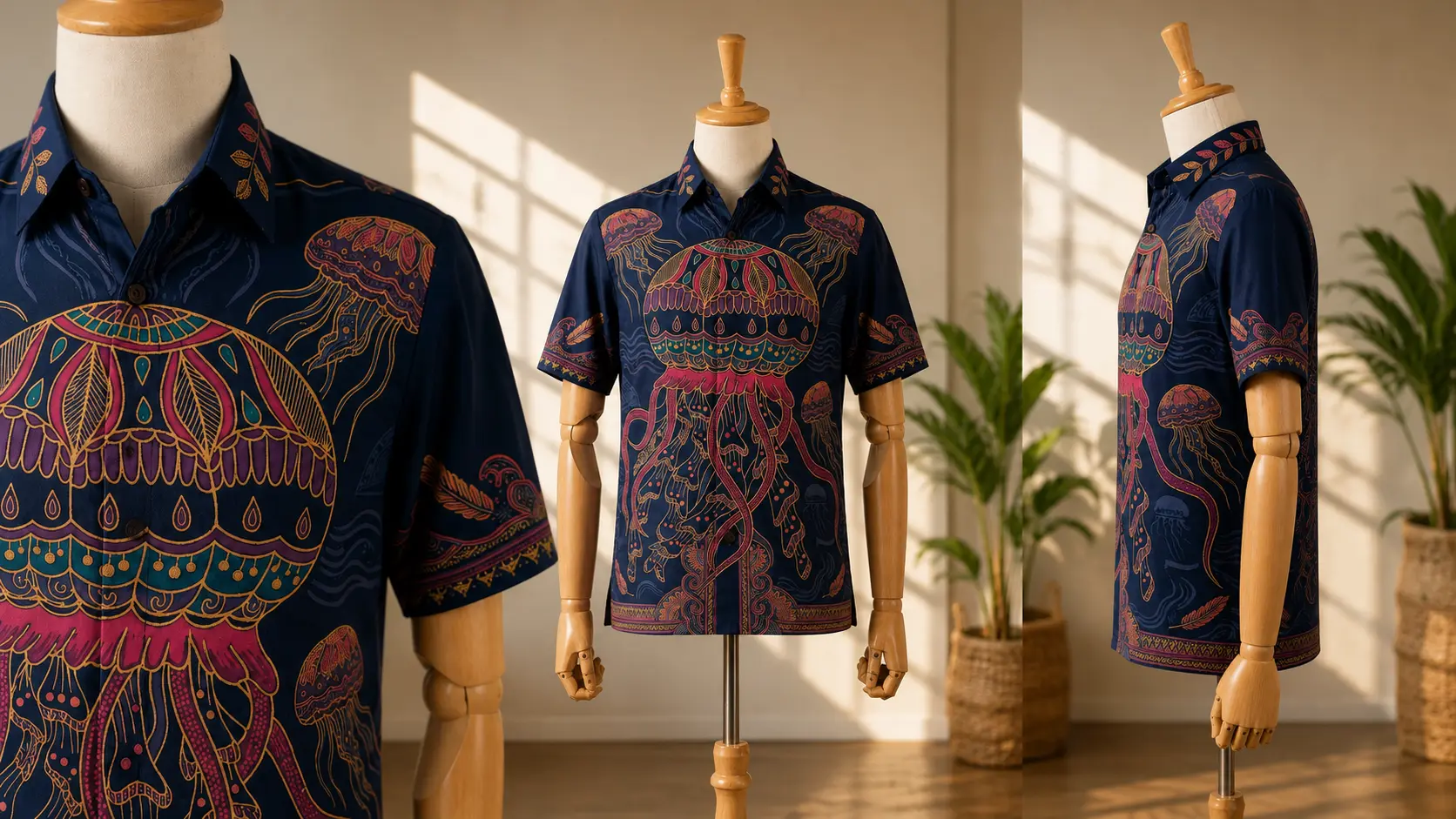 Kemeja batik tulis POLYPUS BATIK